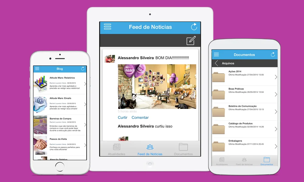 Whiskas mobile app shown on a desktop, tablet, and phone